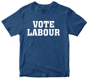 Vote Labour T-shirt UK Politician General Party Election Vote Public - Picture 1 of 14