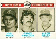 1979 Topps Baseball Card #702 Red Sox Prospects Finch/Hancock/Ripley