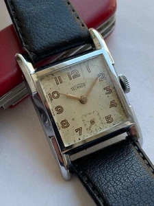 Vintage RARE Men Wrist Watch TECHONOR 15 JEWELS RUBIS SWISS RRR SALE CAL AS  - Picture 1 of 10