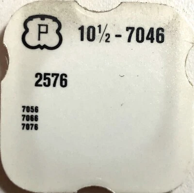 Peseux Cal. 7046 Ref. 2576 Vintage Watch Part Replacement 7056 7066 7076 - Image 1 of 2