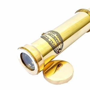 Royal Navy 12 Inch Full Brass Vintage Marine Monocular Unique Designer Spyglass - Picture 1 of 7