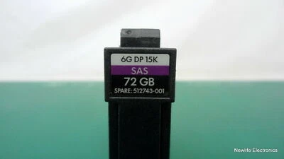 HP 512743-001 72GB 15,000 RPM 6 Gbps 2.5 in. SAS HDD 512544-003 EH0072FAWJA - Image 1 of 4