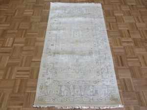 3 x 5'5 Hand Knotted Gray Modern Oushak Oriental Rug G15872 - Picture 1 of 11