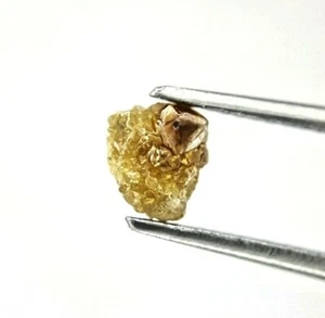 Raw Diamond 0.84tcw Yellow Brown Mix Sparkling Natural Irregular Shape For Gift - Picture 1 of 11