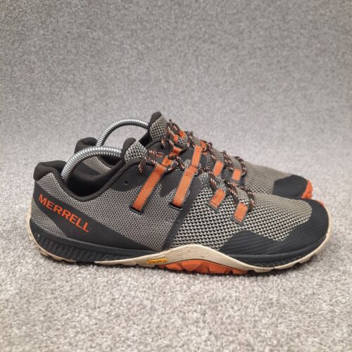 Merrell Men's Trail Glove 6 Barefoot Running Shoes Grey Orange J135379 ...