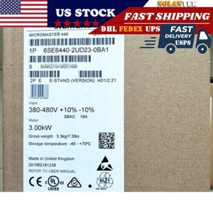 New Siemens 6SE6440-2UD23-0BA1 6SE64402UD230BA1 MICROMASTER440 without filter - Picture 1 of 4