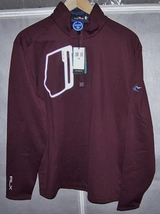 NEW $150 RALPH LAUREN RLX Zip Sweater Pullover Shirt CAVES VALLEY GOLF CLUB Sz M - Picture 1 of 8