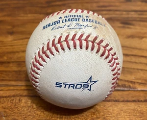 Jo Adell Angels Game Used SINGLE Baseball 9/1/2025 vs Astros STROS LOGO Hit #313 - Picture 1 of 5