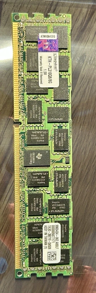 KTH-PL310Q8/8G Kingston 8GB PC3-8500 DDR3-1066MHz ECC Registered DIMM Memory Mod - Image 1 of 2