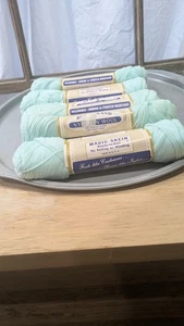 Vintage Bear Brand Nylon N Wolle Garn 1 Unze tiefe Farbe 208 Posten 6183 Menge 5 Garn - Bild 1 von 6