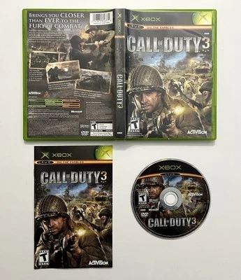 Call of Duty 3 - Microsoft Original Xbox 2006 - CIB Complete Very Good VG - Image 1 of 3