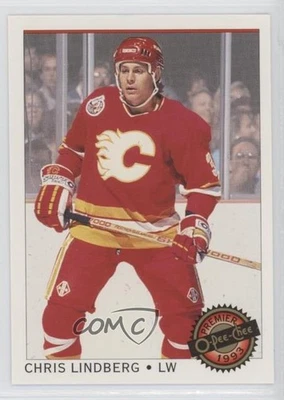 1992-93 O-Pee-Chee Premier Chris Lindberg #4 - Image 1 of 2
