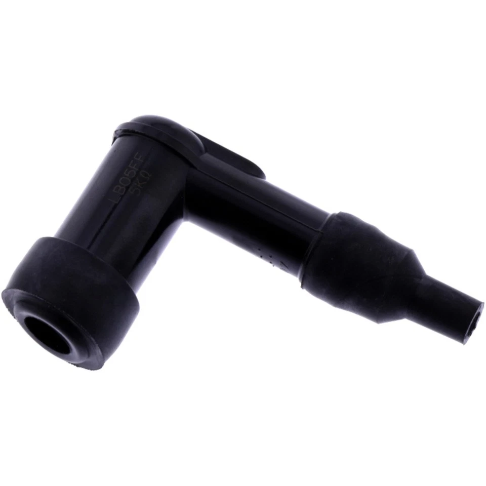 Zündkerzenstecker NGK LB05FF mit 1 kOhm Widerstand, 90° Winkel, schwarz - Bild 1 von 1