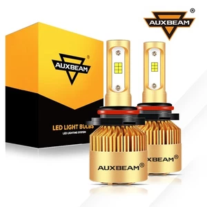AUXBEAM 9005 HB3 LED Bulbs Headlight High Beam Super Bright White 6500K 8000LM - Picture 1 of 12