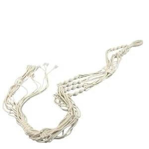Makramee Pflanzenhänger Baumwollseil Boho hängend Pflanzgefäß Halter Indoor Wohndeko - Bild 1 von 6