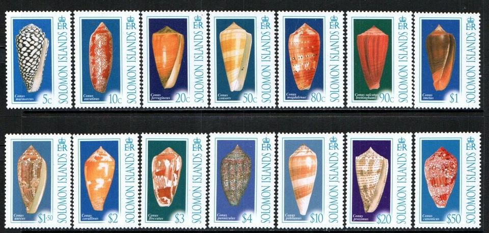 Sello de las Islas Salomón 1070-1083 - conchas marinas Foto 1 de 1