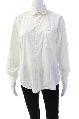 Camisa para mujer Equipment cuello manga larga abotonada beige talla S Foto 1 de 4