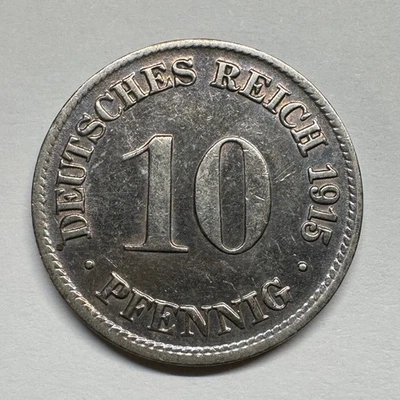 1915 Germany 10 Pfennig - D - Coin #C-071 - Image 1 of 2
