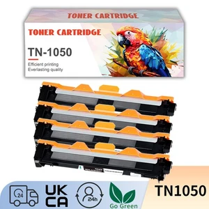 4 Black TN1050 Toner fits for Brother HL-1110 HL-1112 DCP 1612W 1610W 1512 1510 - Picture 1 of 11