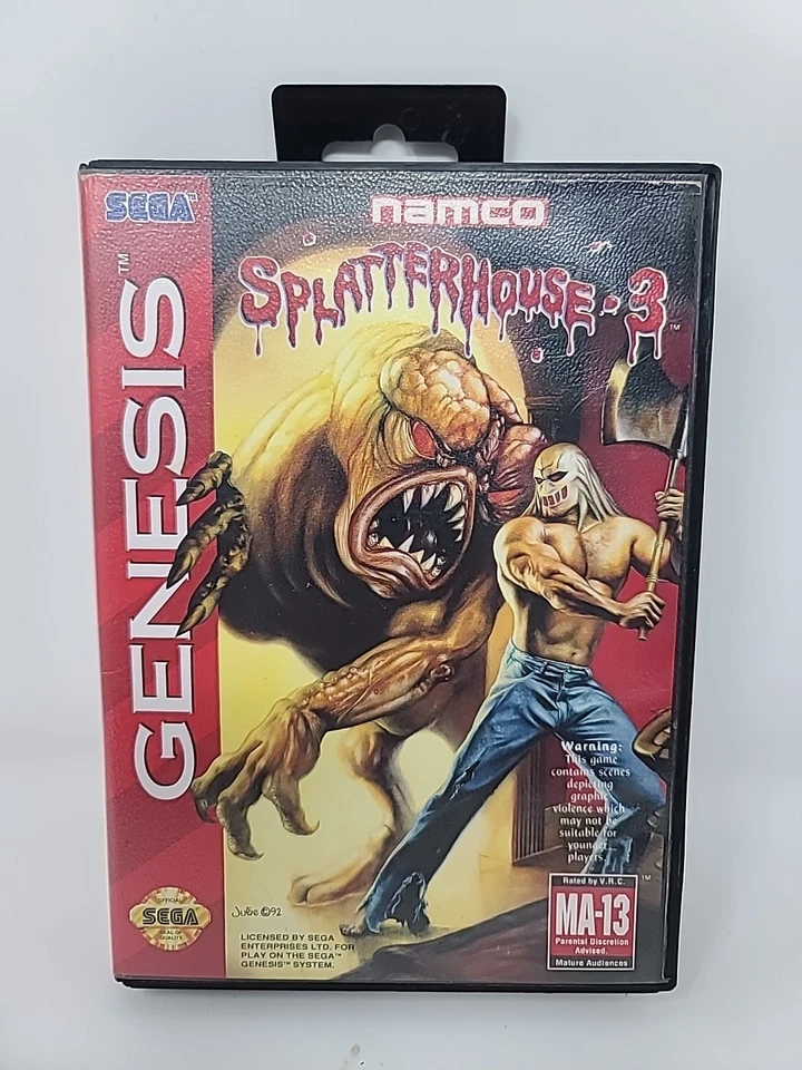 Splatterhouse 3 Sega Genesis 1993 Authentic W/Manual Foto 1 de 4