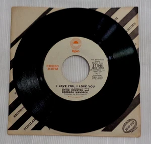 David Houston & Barbara Mandrell: 1972 Epic 5-11068 Terre Haute Promo Press VG+ - Picture 1 of 6