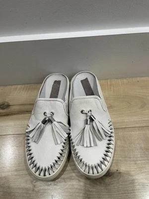 J Slides Cream Slip On Mules sz 7 - Image 1 of 4