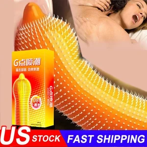 Natural Latex Spike Condoms Enhance Extension Stimulate Adult Supplies US - Picture 1 of 22