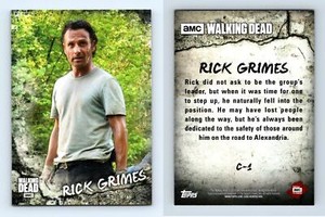 Rick Grimes #C-1 The Walking Dead Road To Alexandria 2018 Topps Character Card