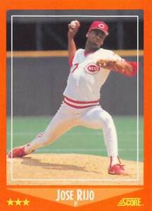 Jose Rijo 1988 Score Rookie & Traded 27T  Cincinnati Reds  Baseball Card