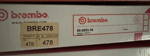 BREMBO Front Disc Brake Disc BRE478 (09.6893.10) for HONDA - Bild 1 von 2