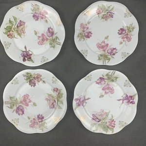 Mignon Z.S. & Co. Bavaria Deko Blumenmuster 4 Teller Set Germany gebraucht - Bild 1 von 11
