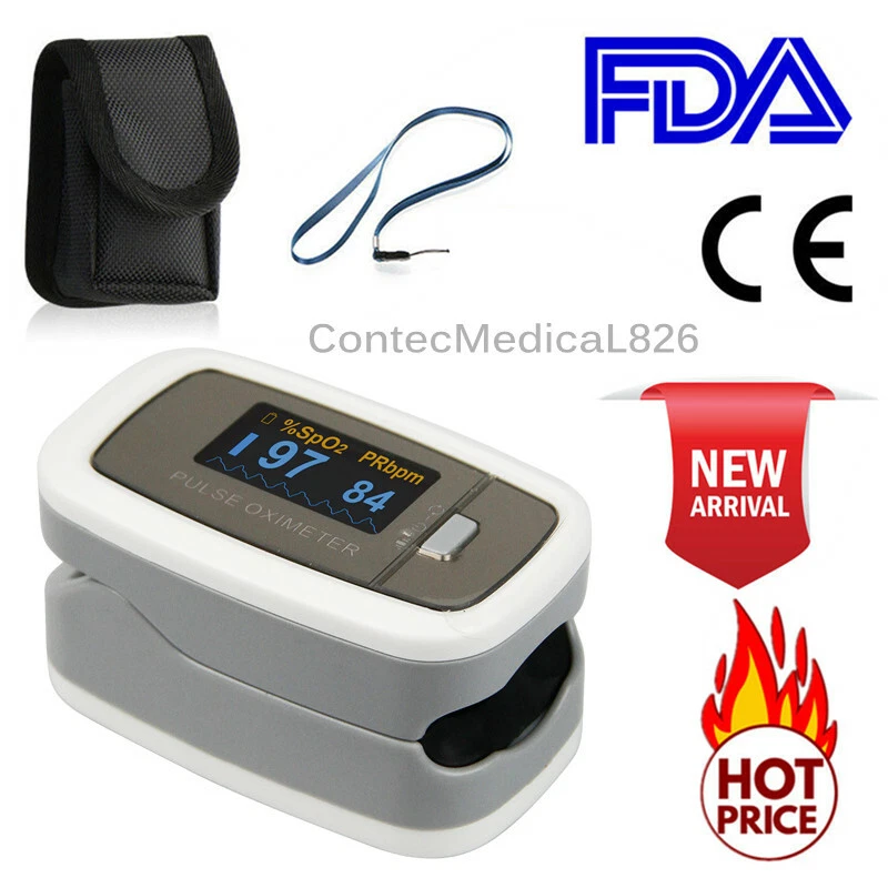CONTEC CMS50D1 OLED Finger Pulse Oximeter SPO2 Sensor Blood Oxygen Monitor Pulse Rate