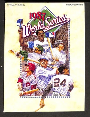 1987 WORLD SERIES PROGRAM, ST. LOUIS CARDINALS VS MINNESOTA TWINS, UNSCORED - Image 1 of 2