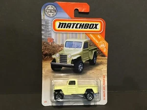 2019 Mattel Matchbox 51’ Willys 4x4 Pickup Yellow - NEW - Picture 1 of 5