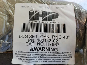 IHP Replacement Oak Log Set | PN: 102143-02 | CAT. NO. H7667 OEM Lennox RNC 40" - Picture 1 of 3