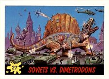 1988 Topps Dinosaurs Attack! #27 Soviets vs. Dimetrodons