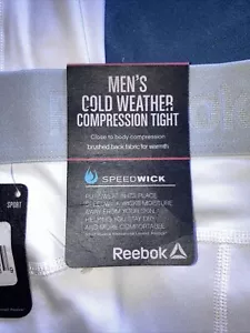 Reebok Men's Cold Weather Compression Tight Size M Speedwick Fabric NWT - Picture 1 of 7