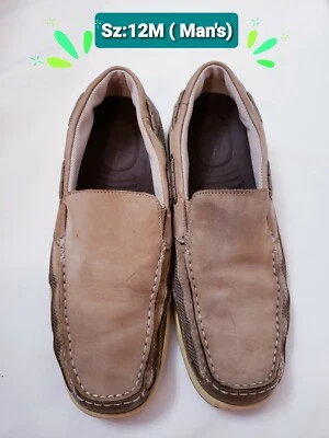  PreOwned Men's Thom McAn Catamaran Leather Boat Shoes US 12 M - Image 1 of 4