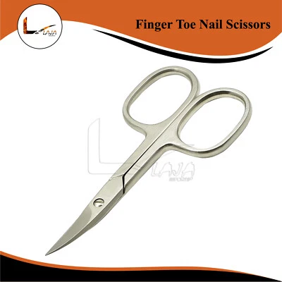 Professional Finger Toe Nail Scissors Curved Arrow Steel Manicure Cuticle Nail - Image 1 of 2