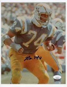 Ron Mix Chargers Autographed Signed 8x10 Glossy Photo Print JSA Authentic - Picture 1 of 1