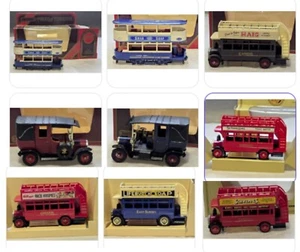 Modelos Matchbox de autobuses y taxis diecast de antaño - Imagen 1 de 22
