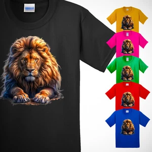 Angry Lion Jesus Christians Kid's T Shirt Lovely American Pet Lover New Gift Tee - Picture 1 of 14