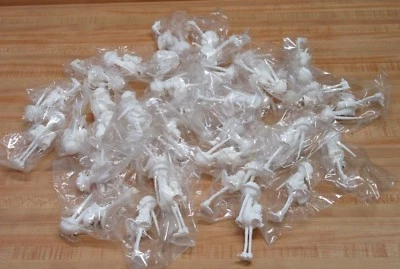 批量 37 件 白色塑料鹳 带双胞胎 婴儿淋浴蛋糕或桌子装饰 — 第 1/4 张图片