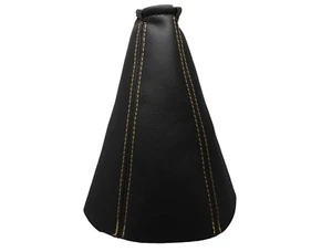 OPEL COMBO II (2002-2009) Soufflet Levier De Vitesse 100% Cuir - Couture Beige - Picture 1 of 1