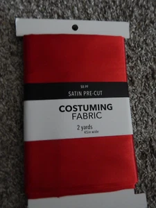 Brand NEW Joann's Satin Pre-Cut Costuming Fabric - 2yds - Picture 1 of 2
