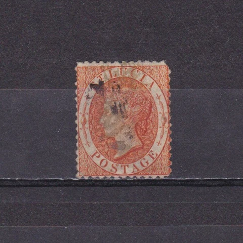 ST. LUCIA 1863, SG# 5, CV £110, Wmk Crown CC, Perf 12½, Used Cover