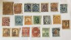 EARLY MEXICO LOT OF 20 REVENUE FISCAL STAMPS (19 DIFFERENT) WITH OVERPRINTS #3