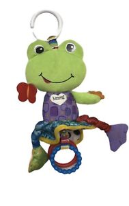 LAMAZE FROG LILY PAD BABY CLIP ON LINK RING DEVELOPMENTAL TOY