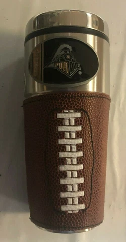 Purdue Boilermakers NCAA Logo Travel Mug Tumbler Stainless Steel NEW Cover