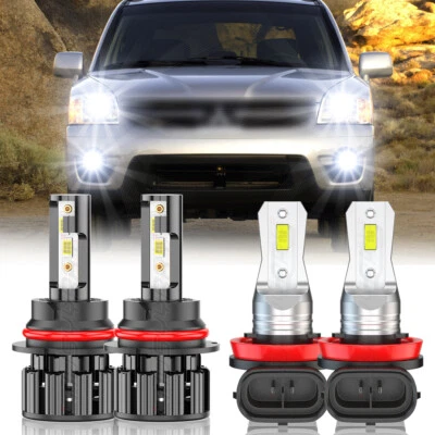 For Mitsubishi Endeavor 2006-2011 Combo 9007+H11 LED Headlight + Fog Light - Image 1 of 4